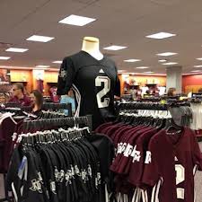 photo of A&M jerseys sold in the bookstore