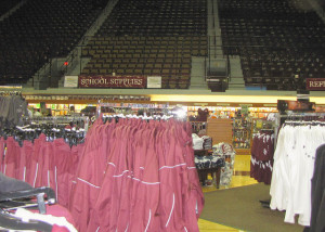 a&m bookstore sales on the football field
