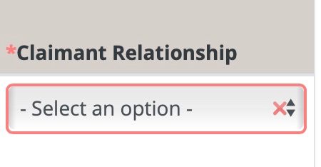 claimtit texas relationship drop down