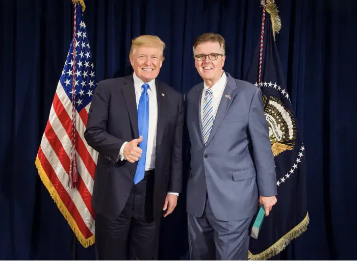 Donald Trump and Dan Patrick